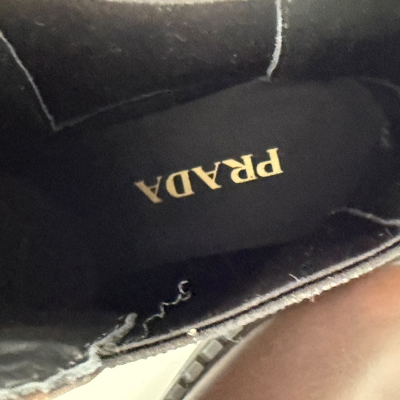 PRADA Chocolate Brown Brushed Leather Chelsea Ankle Boots Designer - Picture 8 of 12